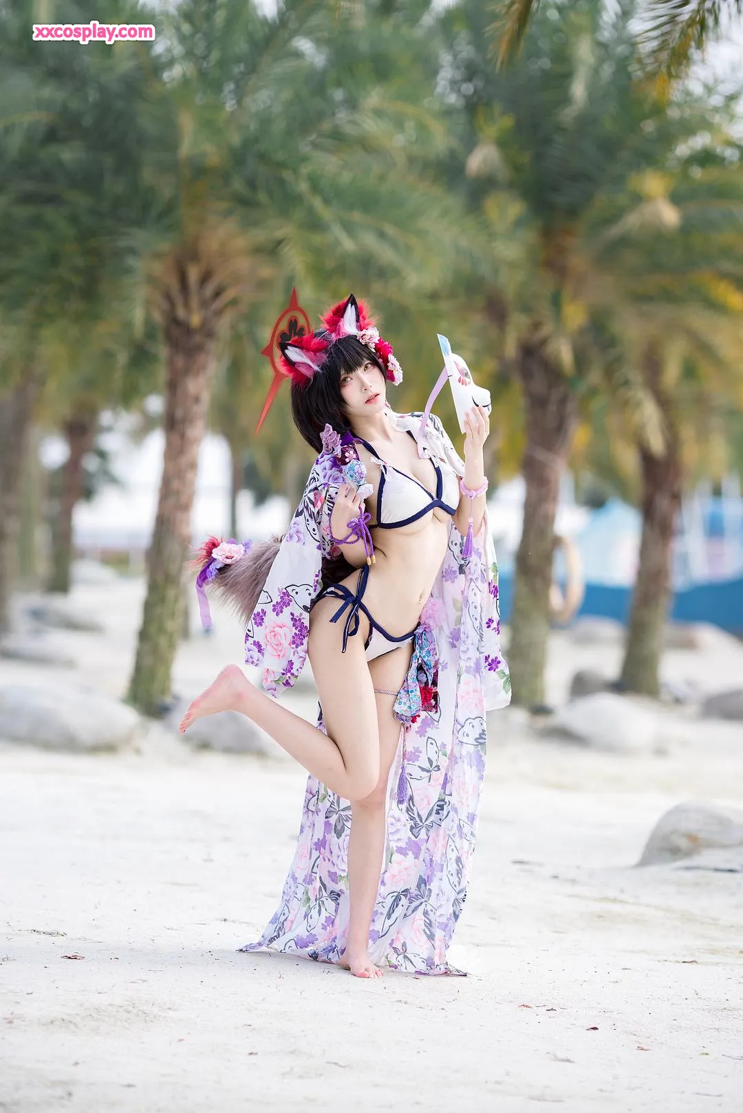 九柒喵 - 狐娘泳裝寫真